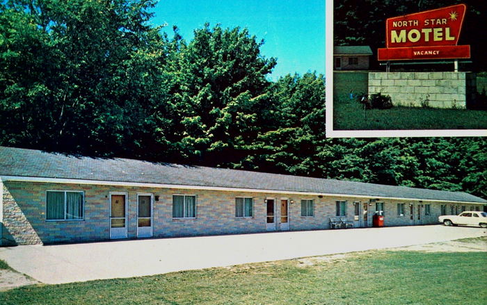 North Star Motel - Old Postcard View (newer photo)